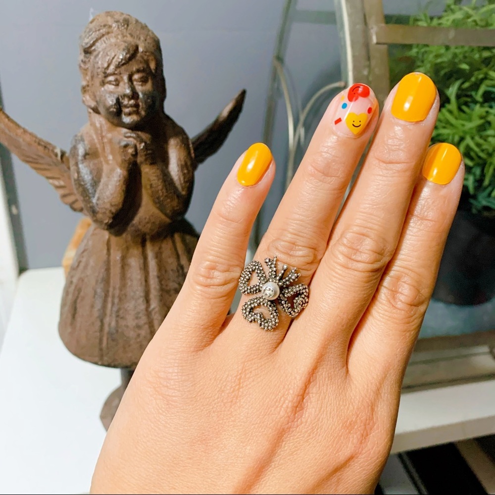 % Auth Gucci Clover Ring - image 3